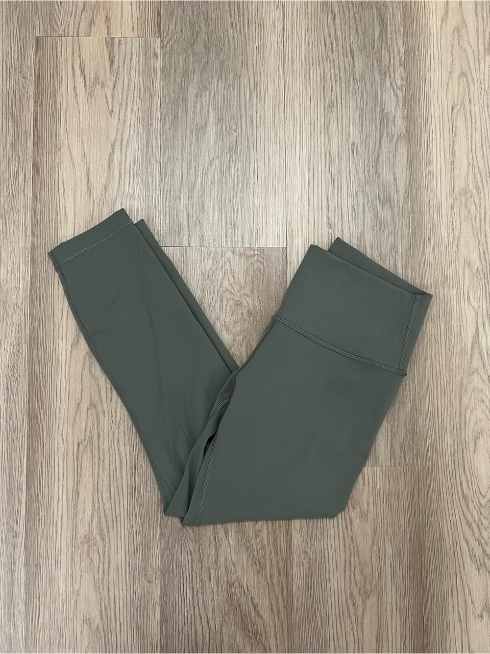 Lululemon Wunder Under High Rise Crop 23” Olive Green Size 8 W6BAKS